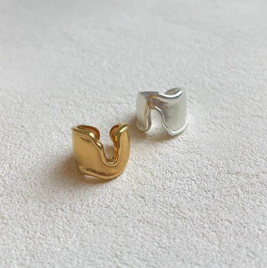 Hoop Ear Cuff & RIng【Silver925】