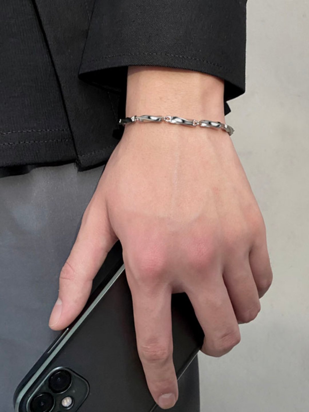 Silver bracelet ax13 - AXES
