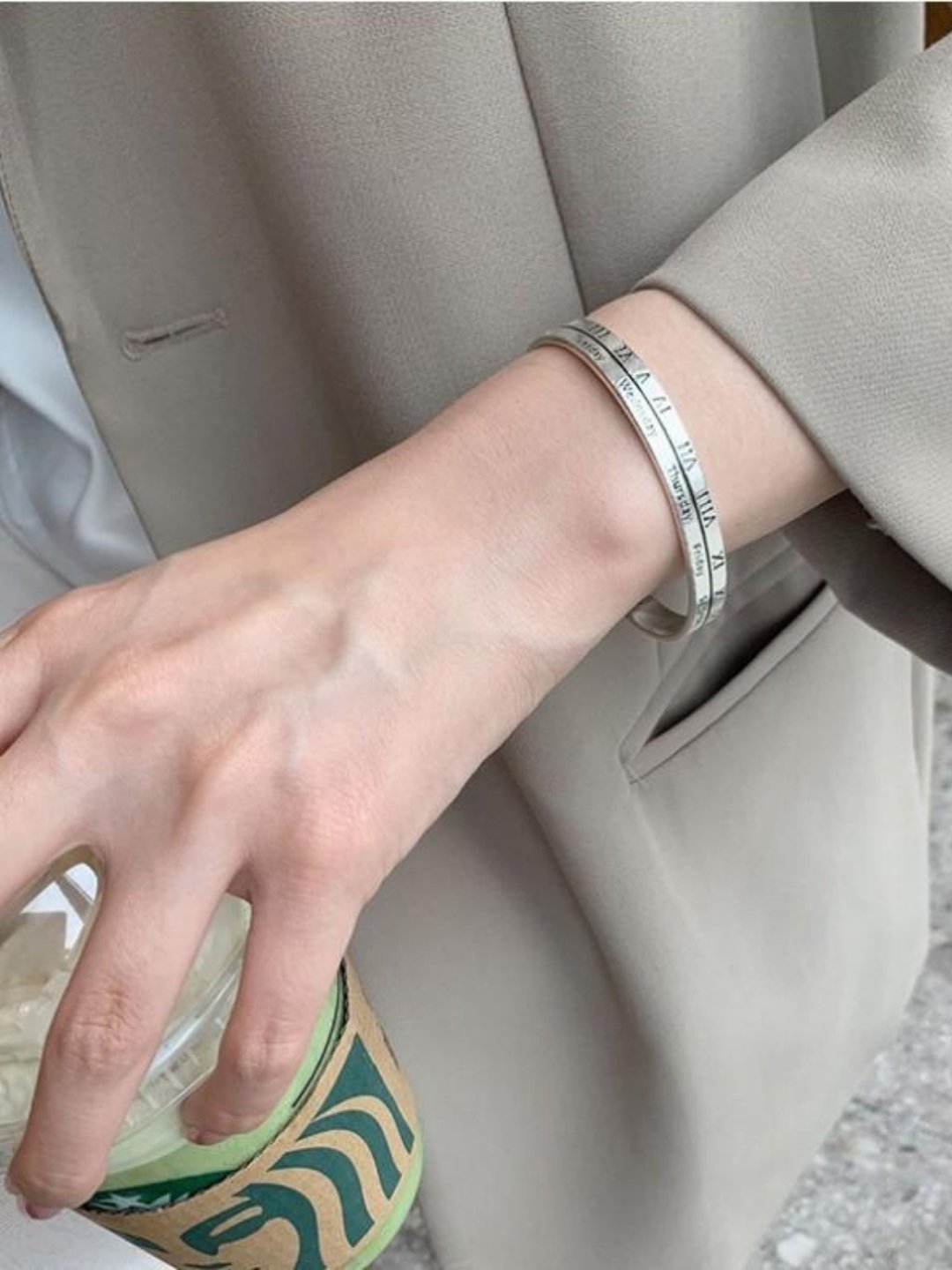Silver bracelet ax19 - AXES