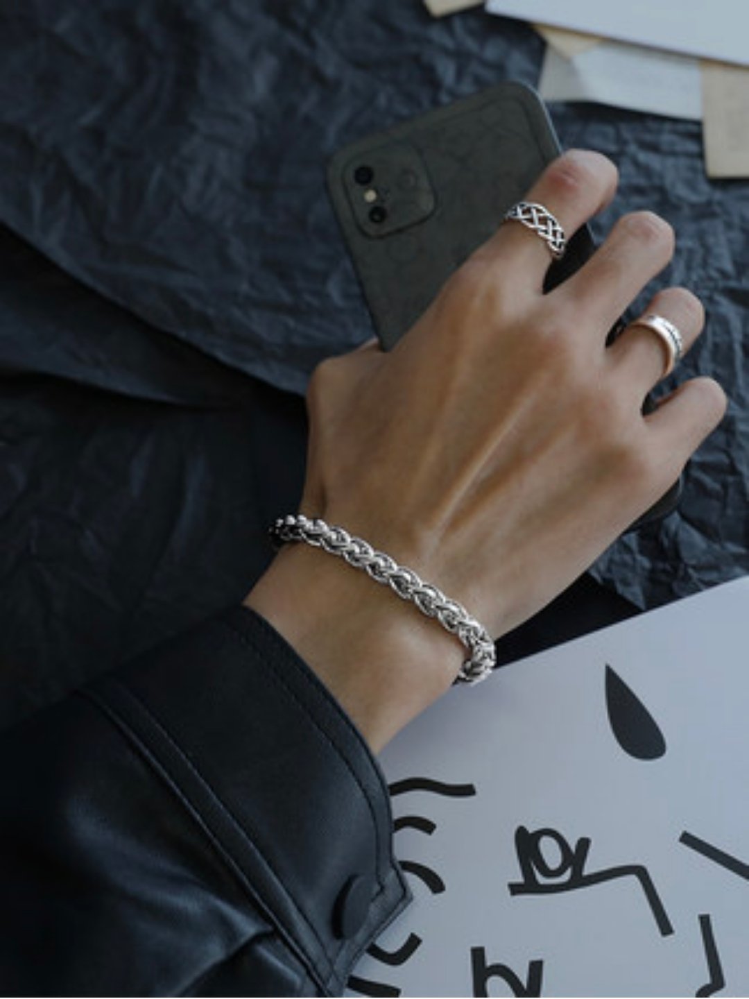 Silver bracelet ax36 - AXES