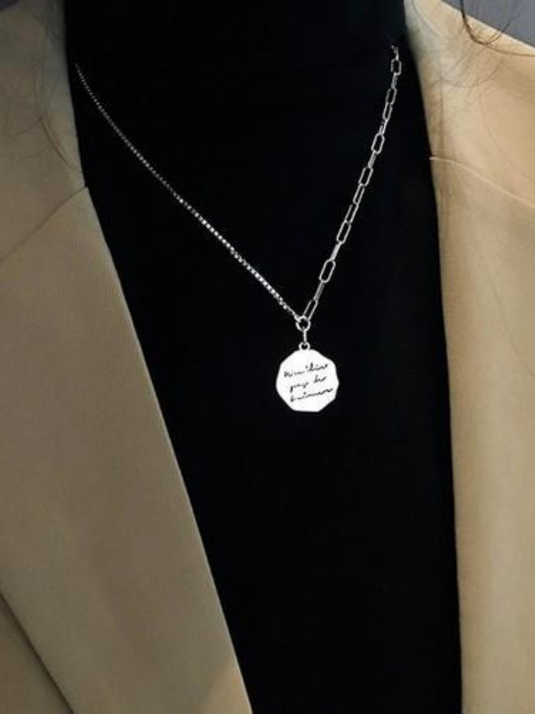 Silver necklace ax08 - AXES