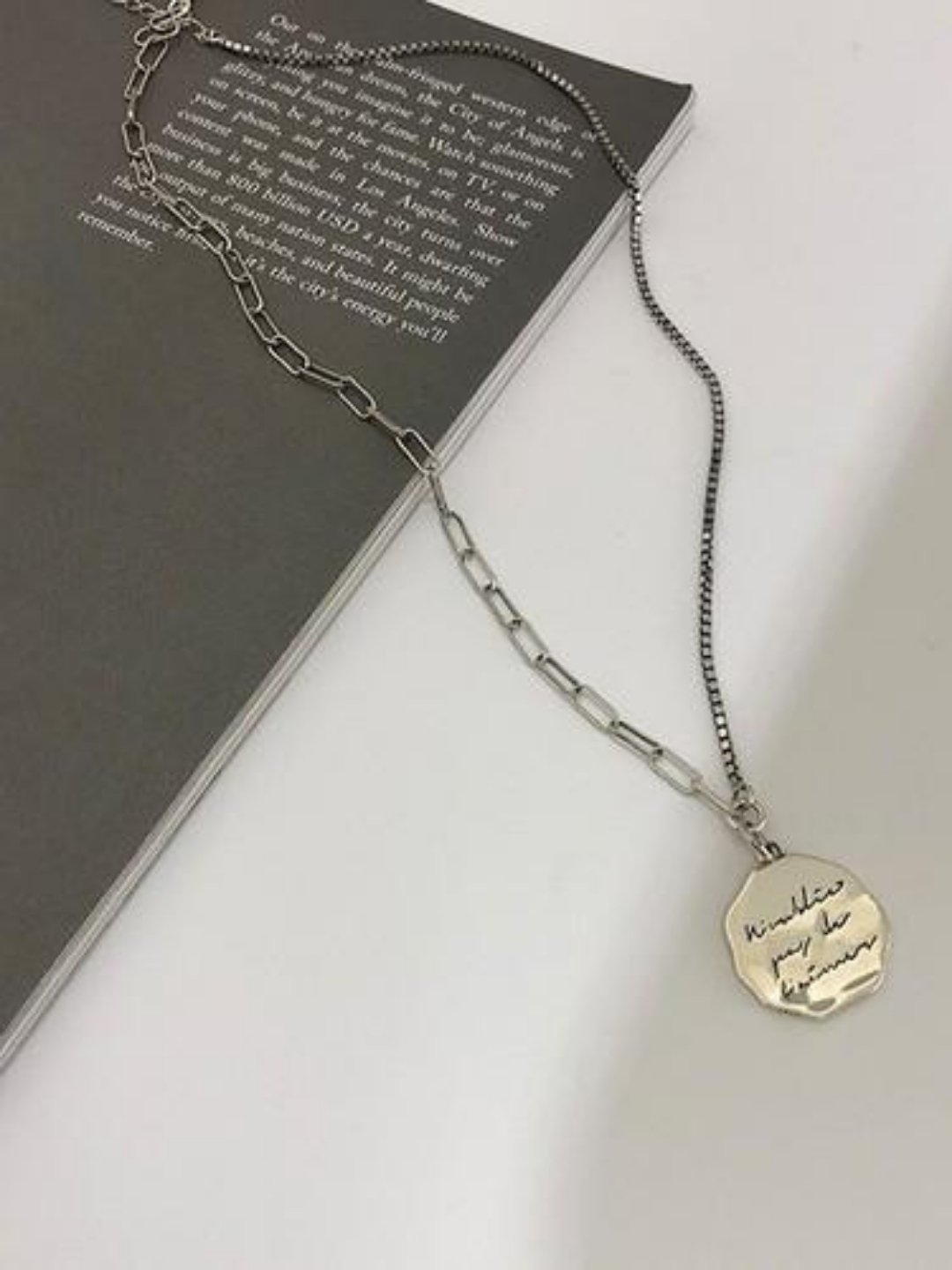 Silver necklace ax08 - AXES