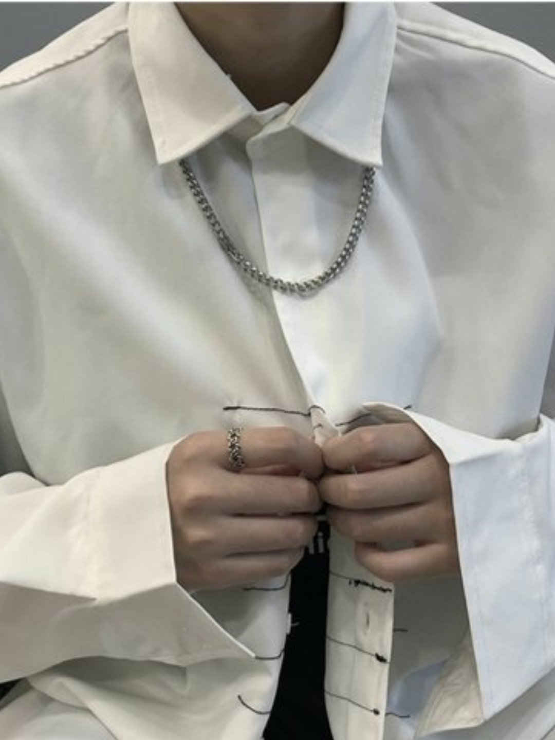 Silver necklace ax19 - AXES