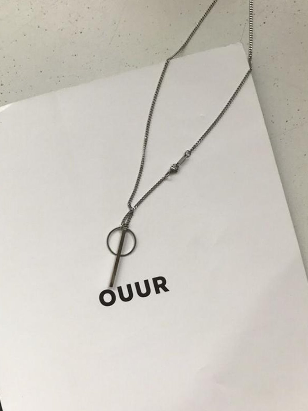 Silver necklace ax20 - AXES