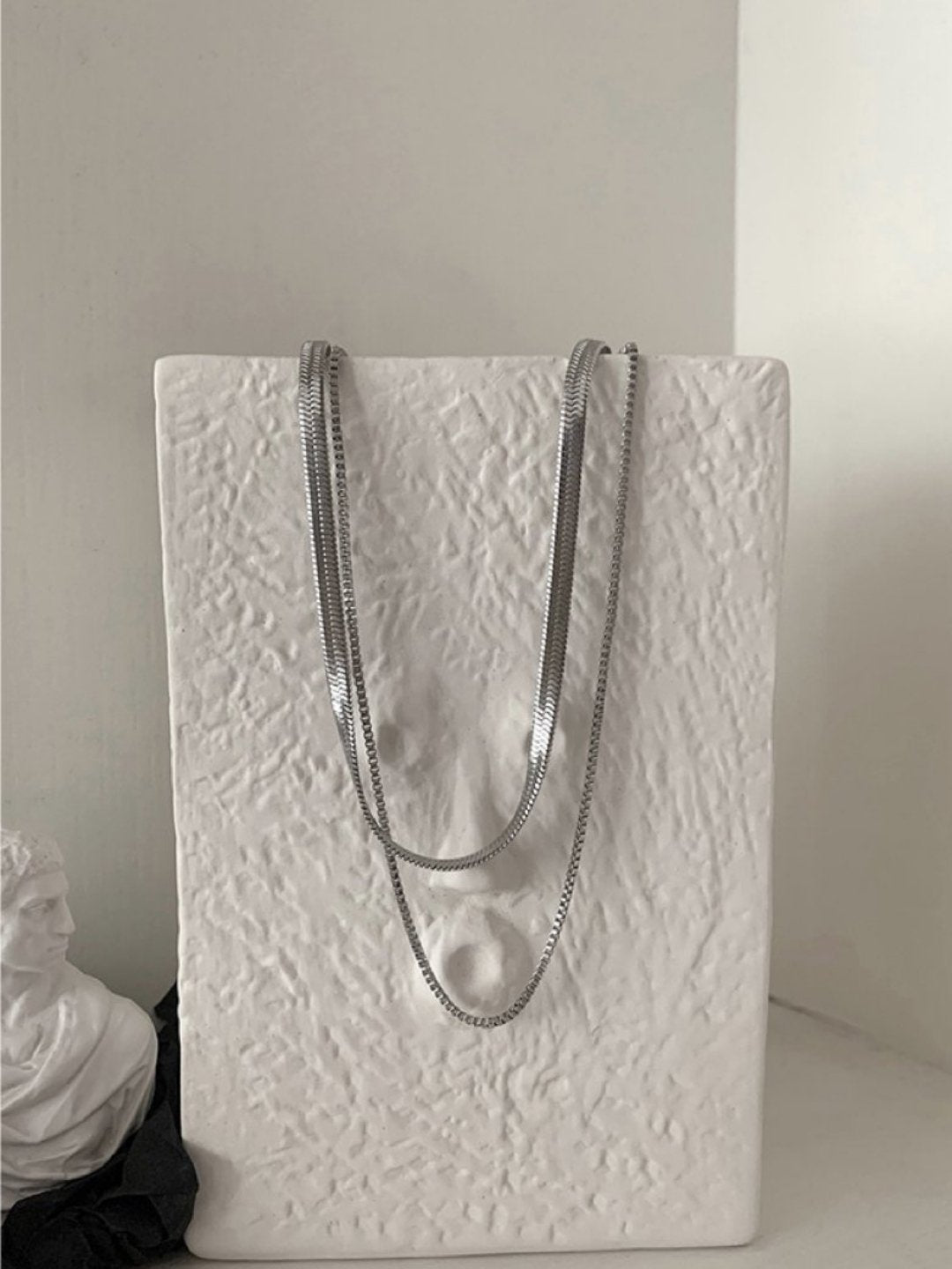 Silver necklace ax29 - AXES
