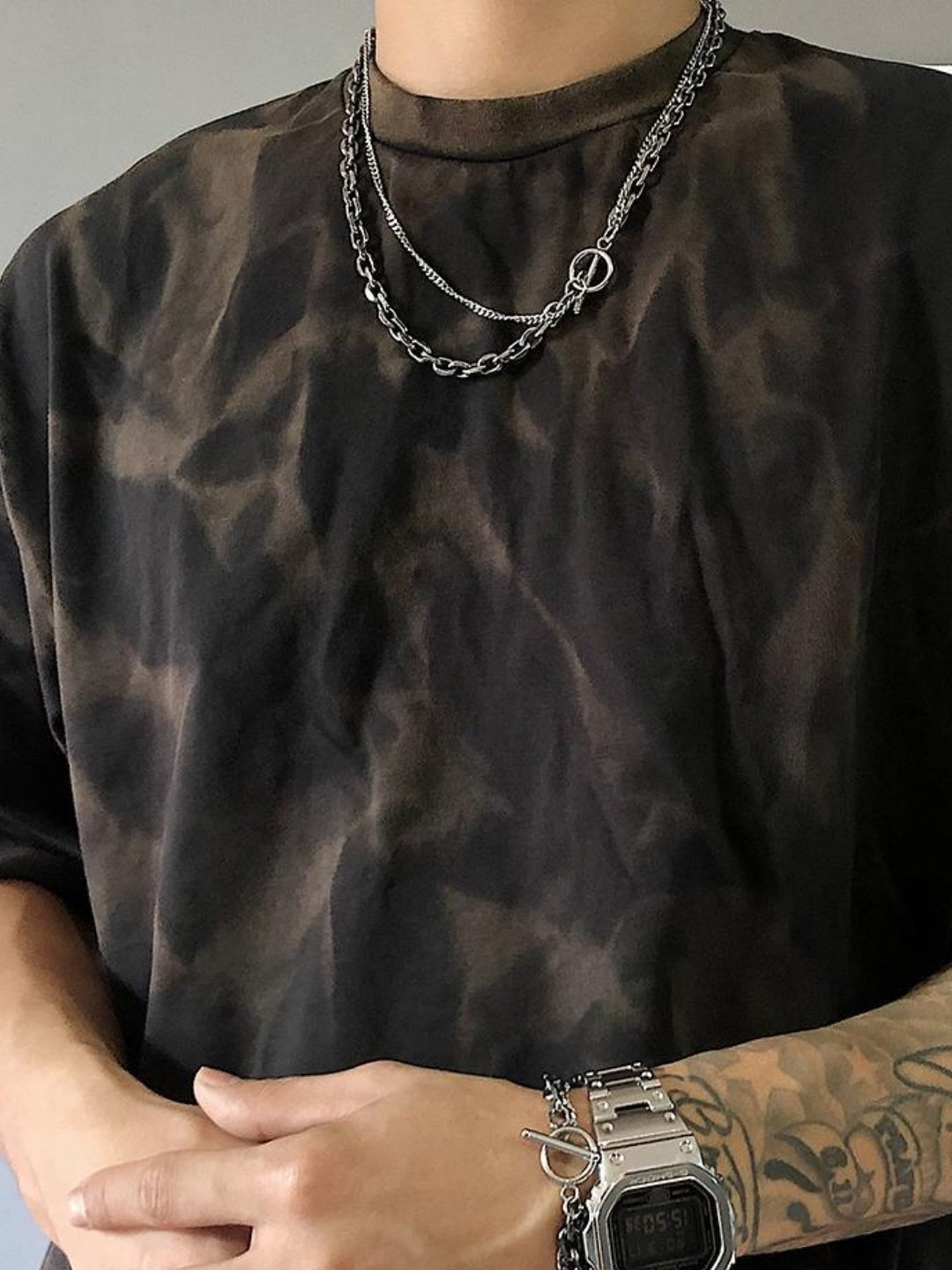 Silver necklace ax31 - AXES