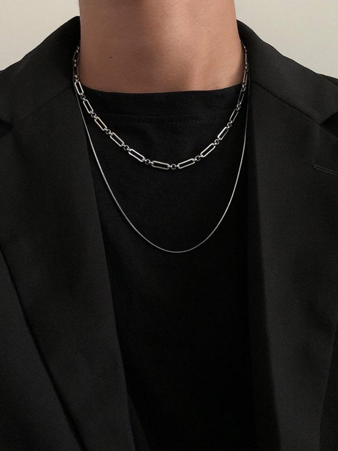 Silver necklace ax38 - AXES