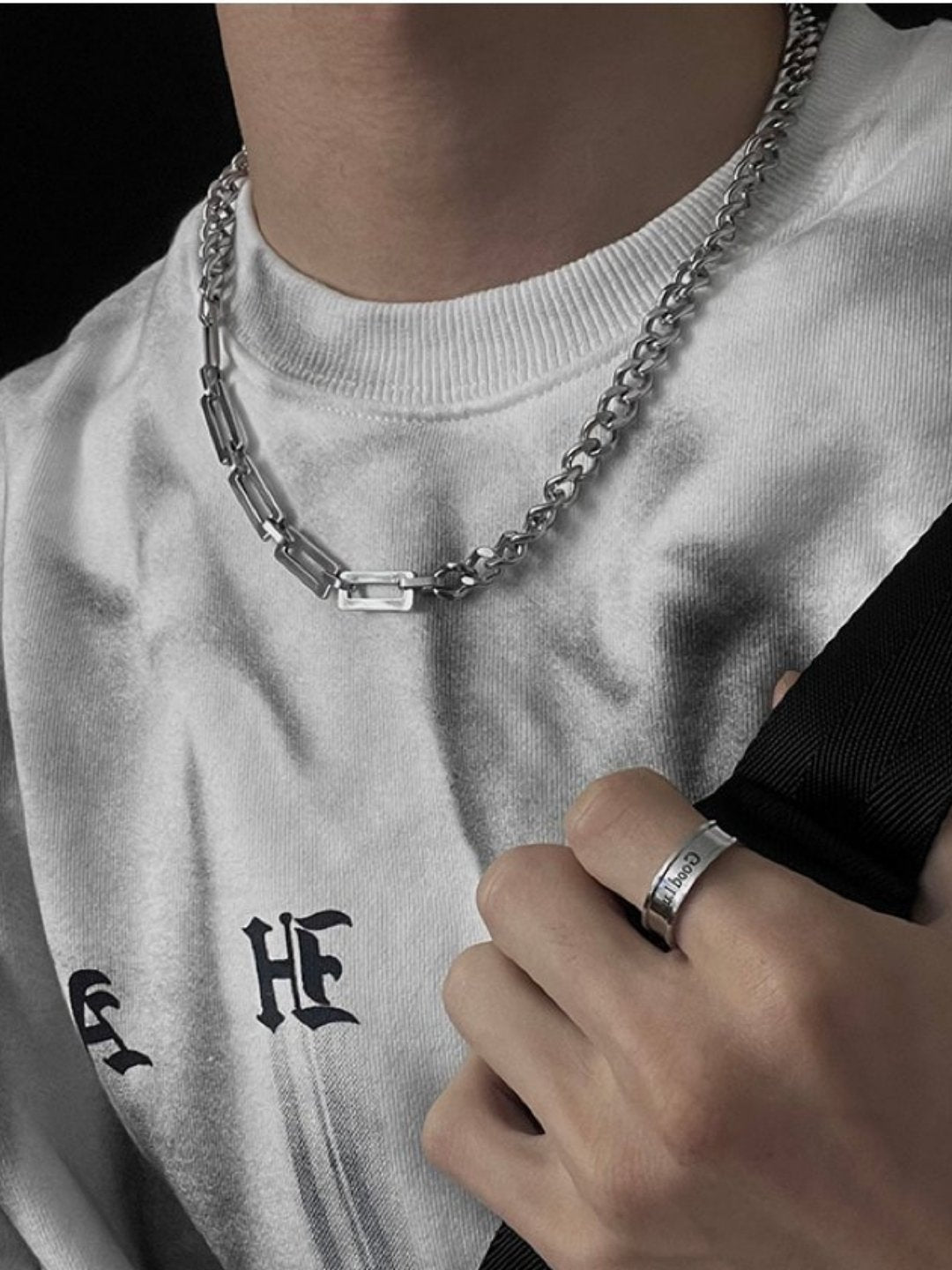 Silver necklace ax40 - AXES