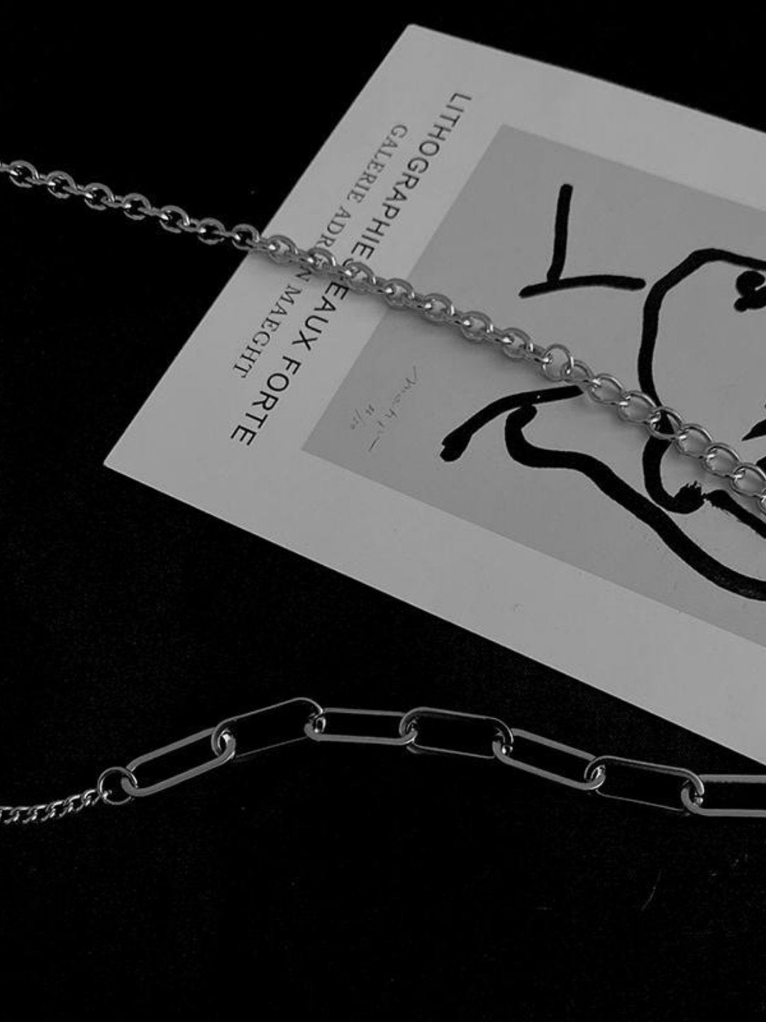 Silver necklace ax45 - AXES
