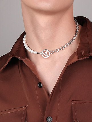 Silver necklace ax65 - AXES