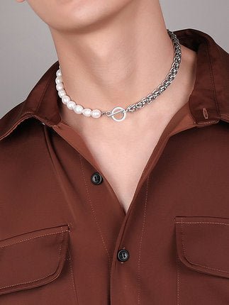Silver necklace ax66 - AXES