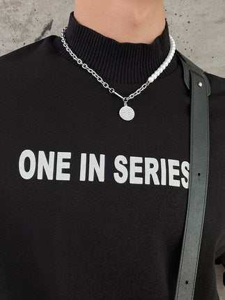 Silver necklace ax68 - AXES