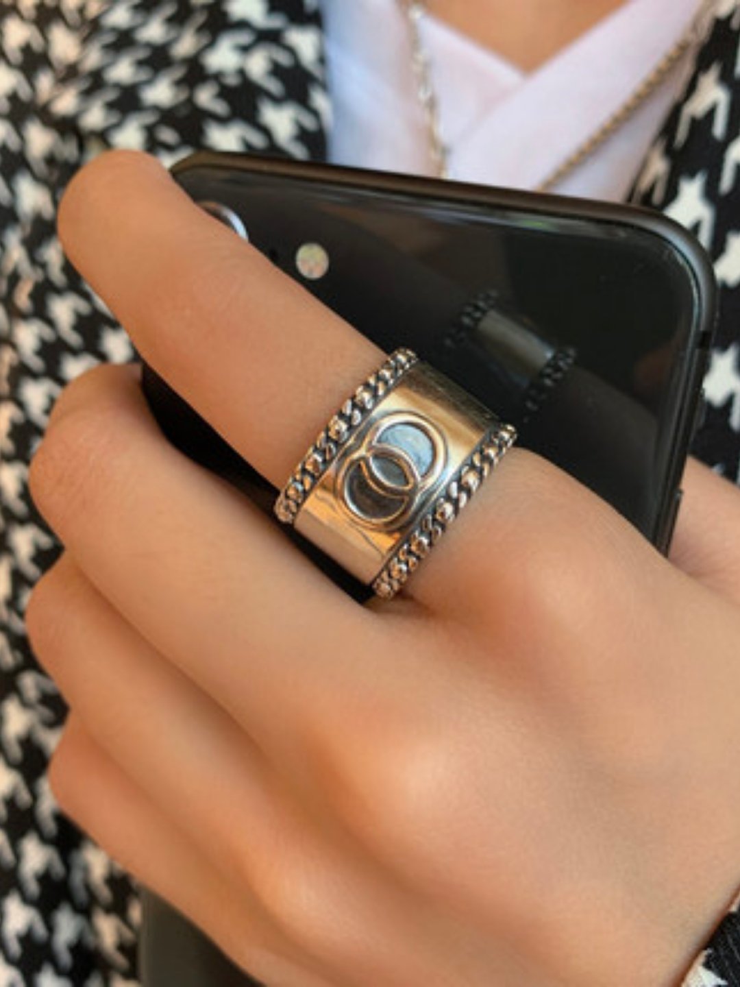 Silver ring ax46 - AXES