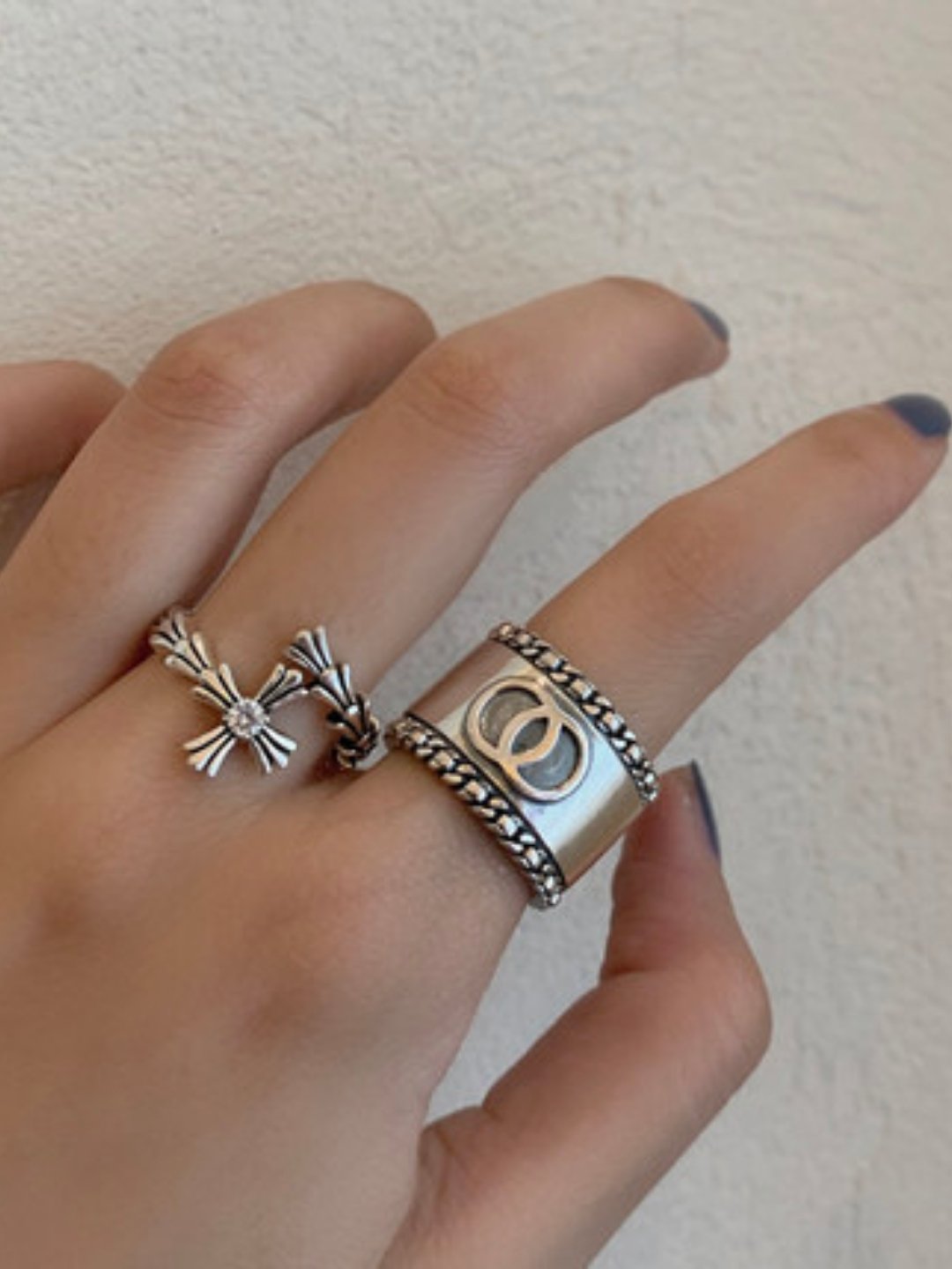Silver ring ax46 - AXES