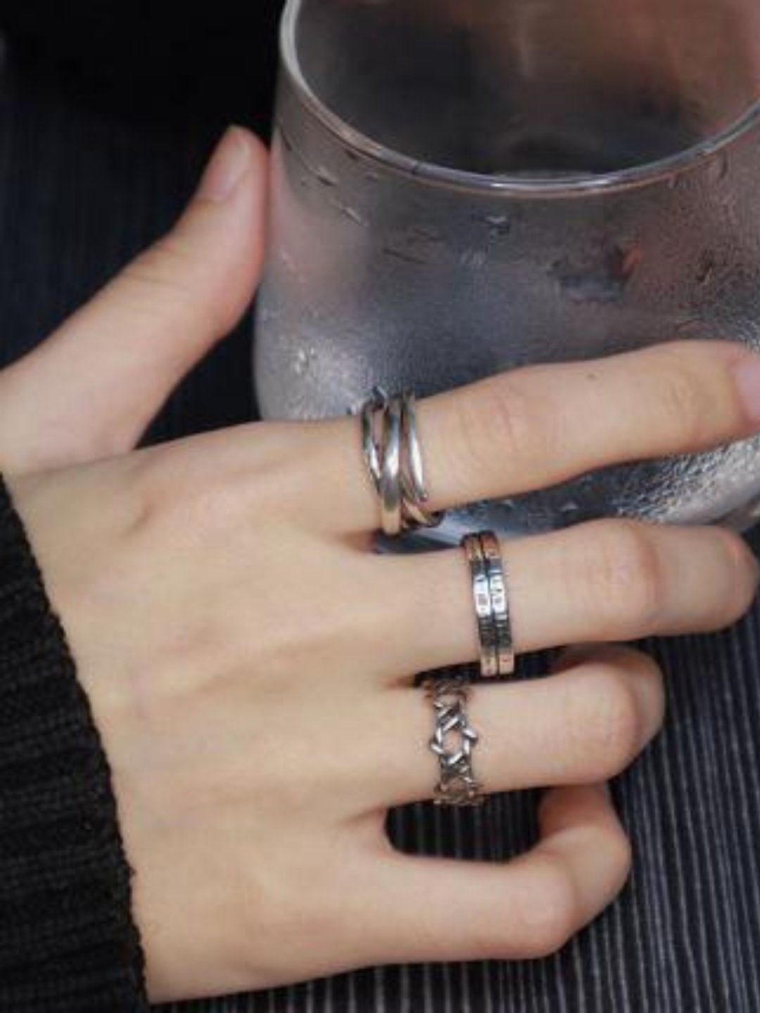 Silver ring ax58 - AXES