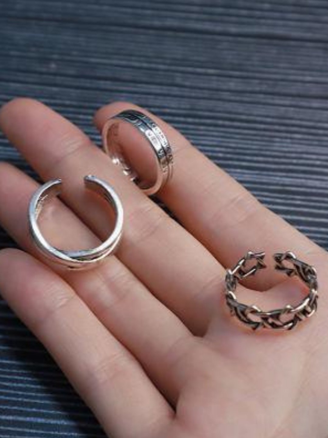 Silver ring ax58 - AXES