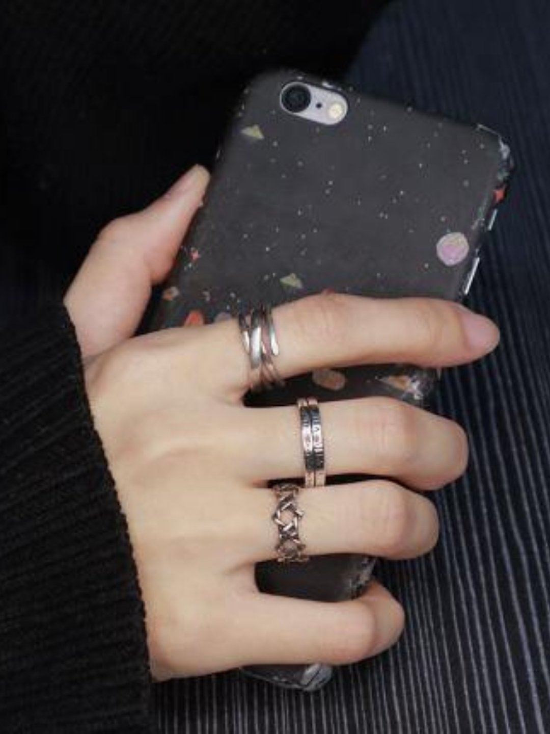 Silver ring ax58 - AXES
