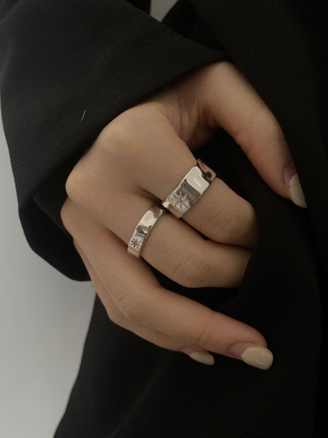 Silver ring ax66 - AXES