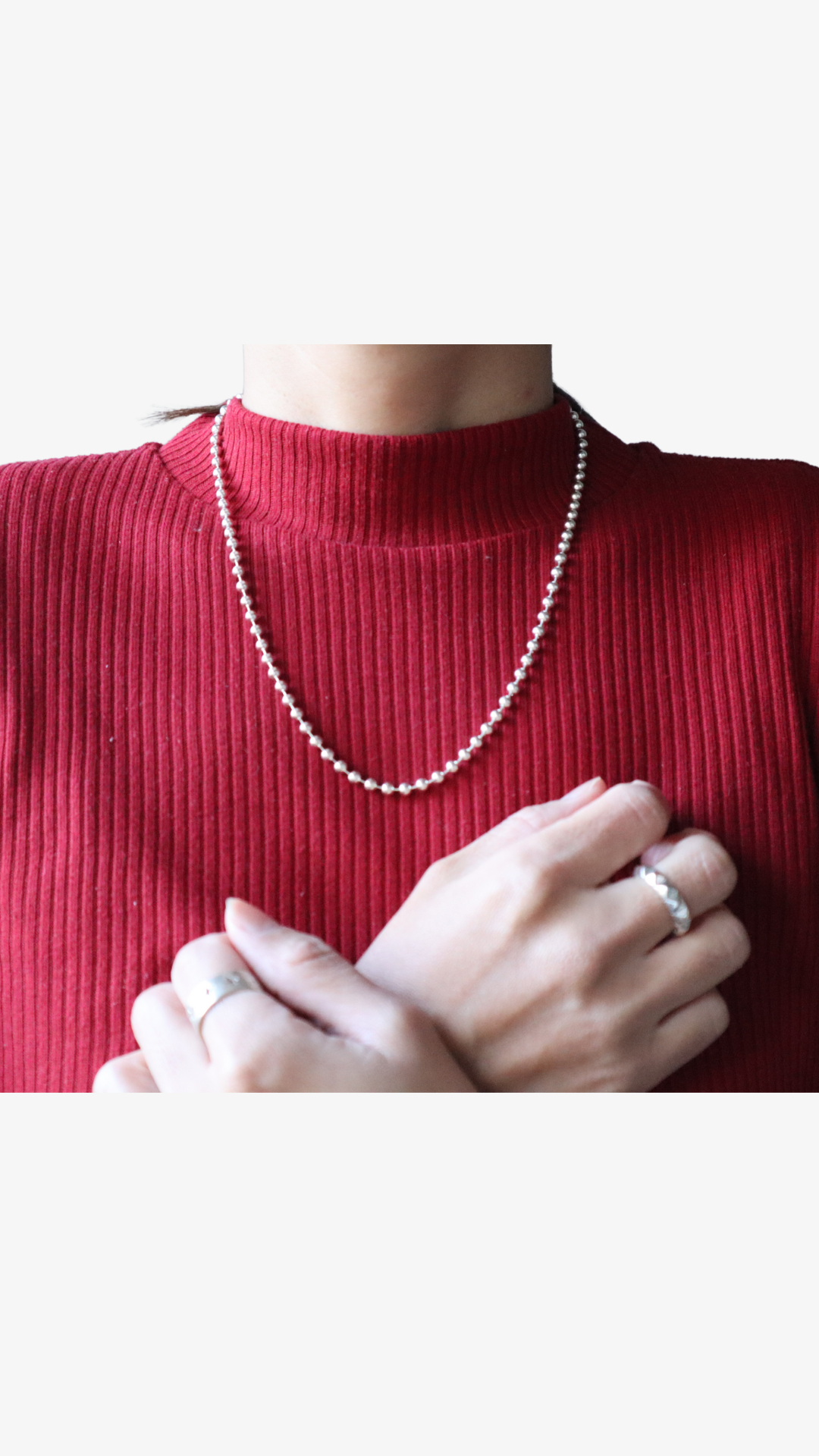 Ball Chain Necklace【Silver925】