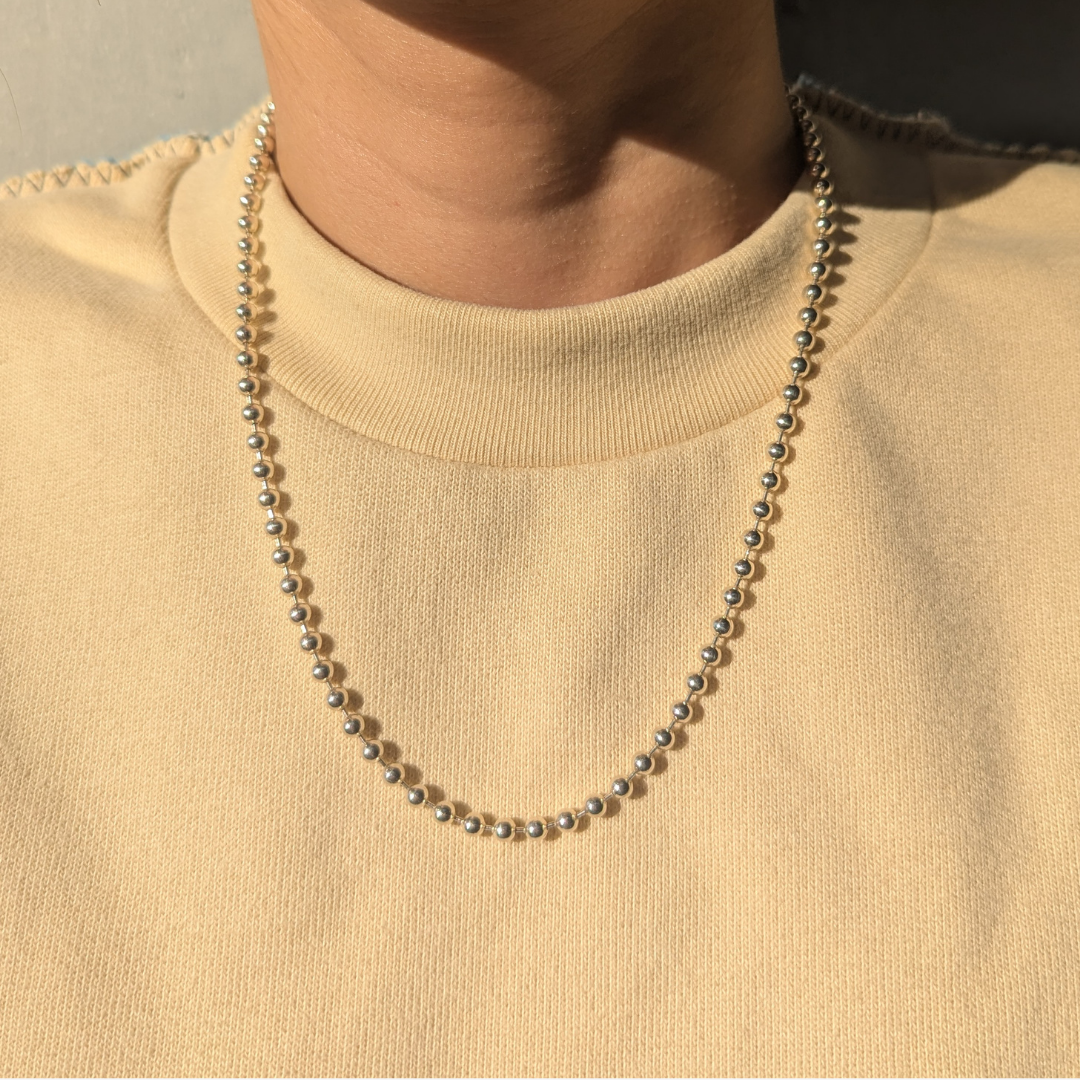 Ball Chain Necklace【Silver925】
