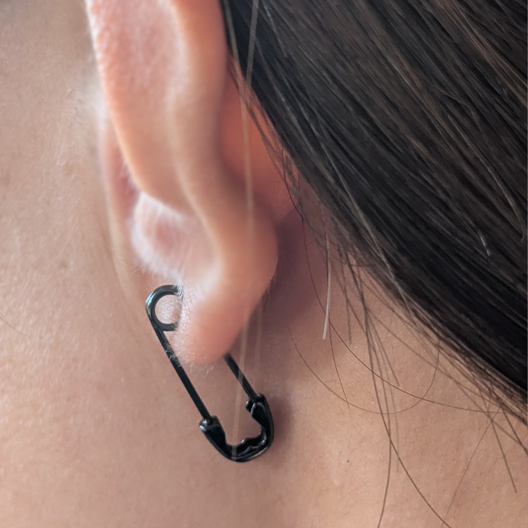 Heart Safety Pin Pierce【Silver925】