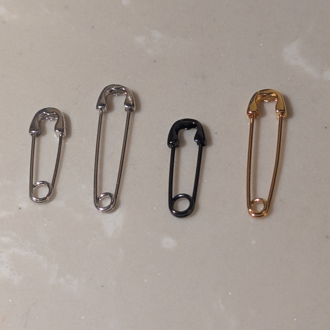Heart Safety Pin Pierce【Silver925】