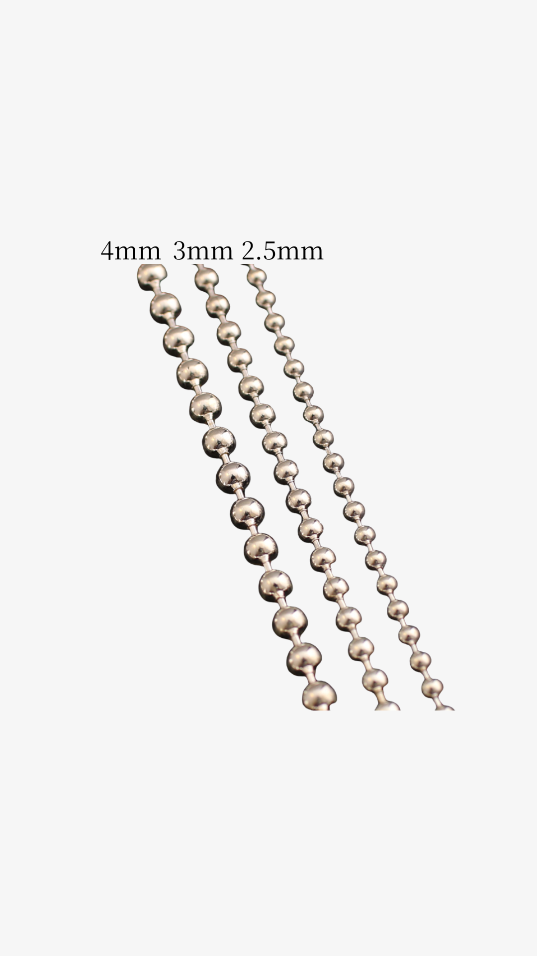 Ball Chain Necklace【Silver925】