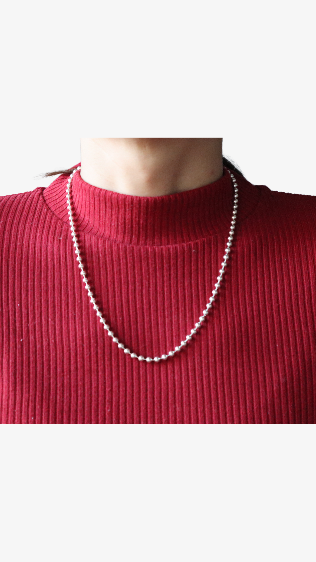 Ball Chain Necklace【Silver925】