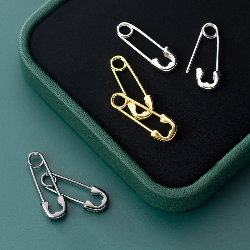 Heart Safety Pin Pierce【Silver925】