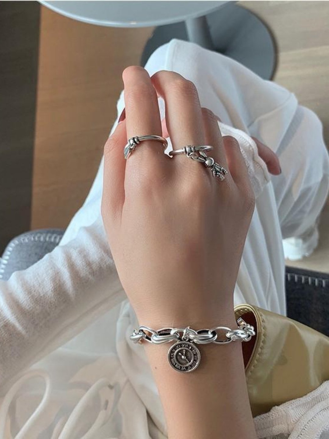Silver bracelet ax18 - AXES