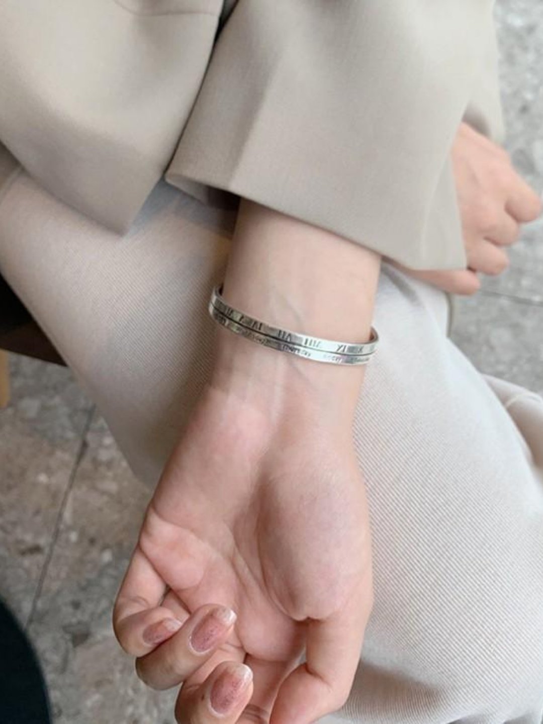 Silver bracelet ax19 - AXES