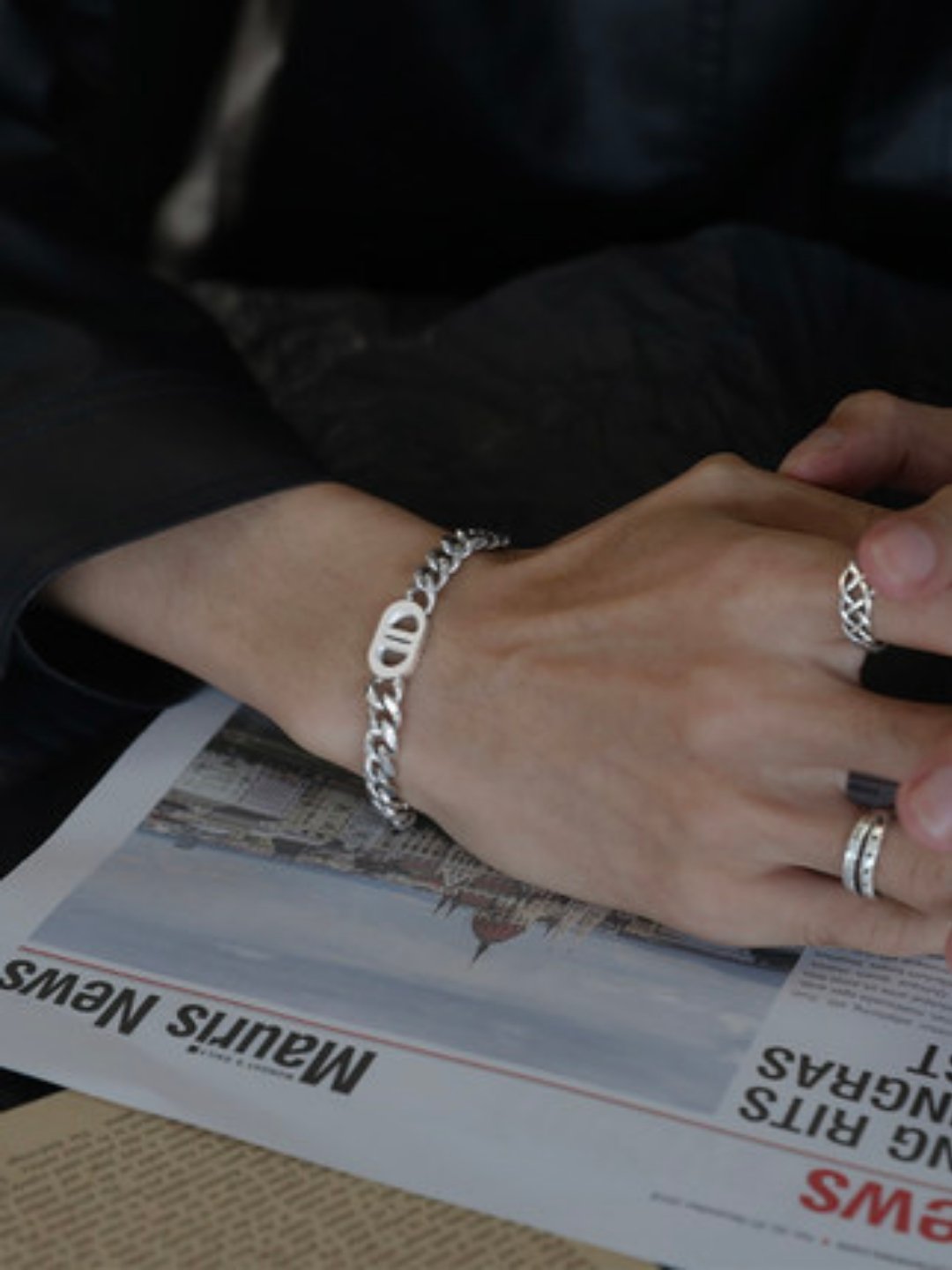 Silver bracelet ax35 - AXES