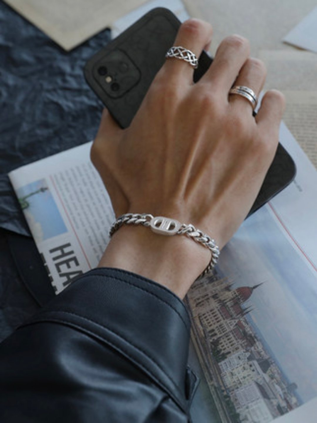 Silver bracelet ax35 - AXES
