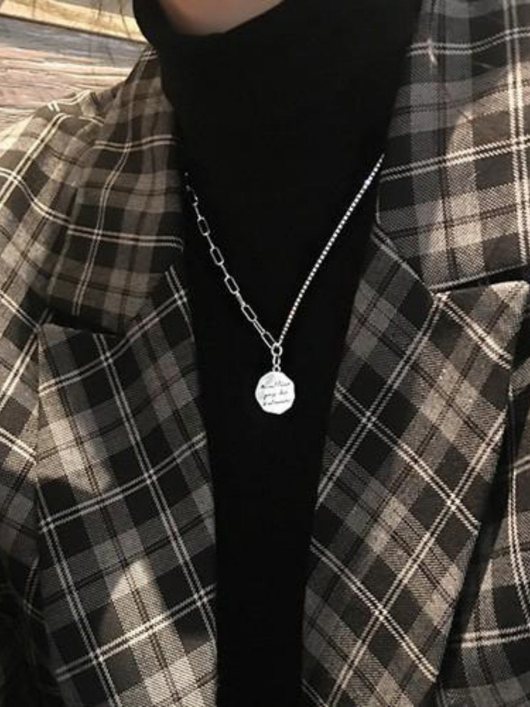 Silver necklace ax08 - AXES
