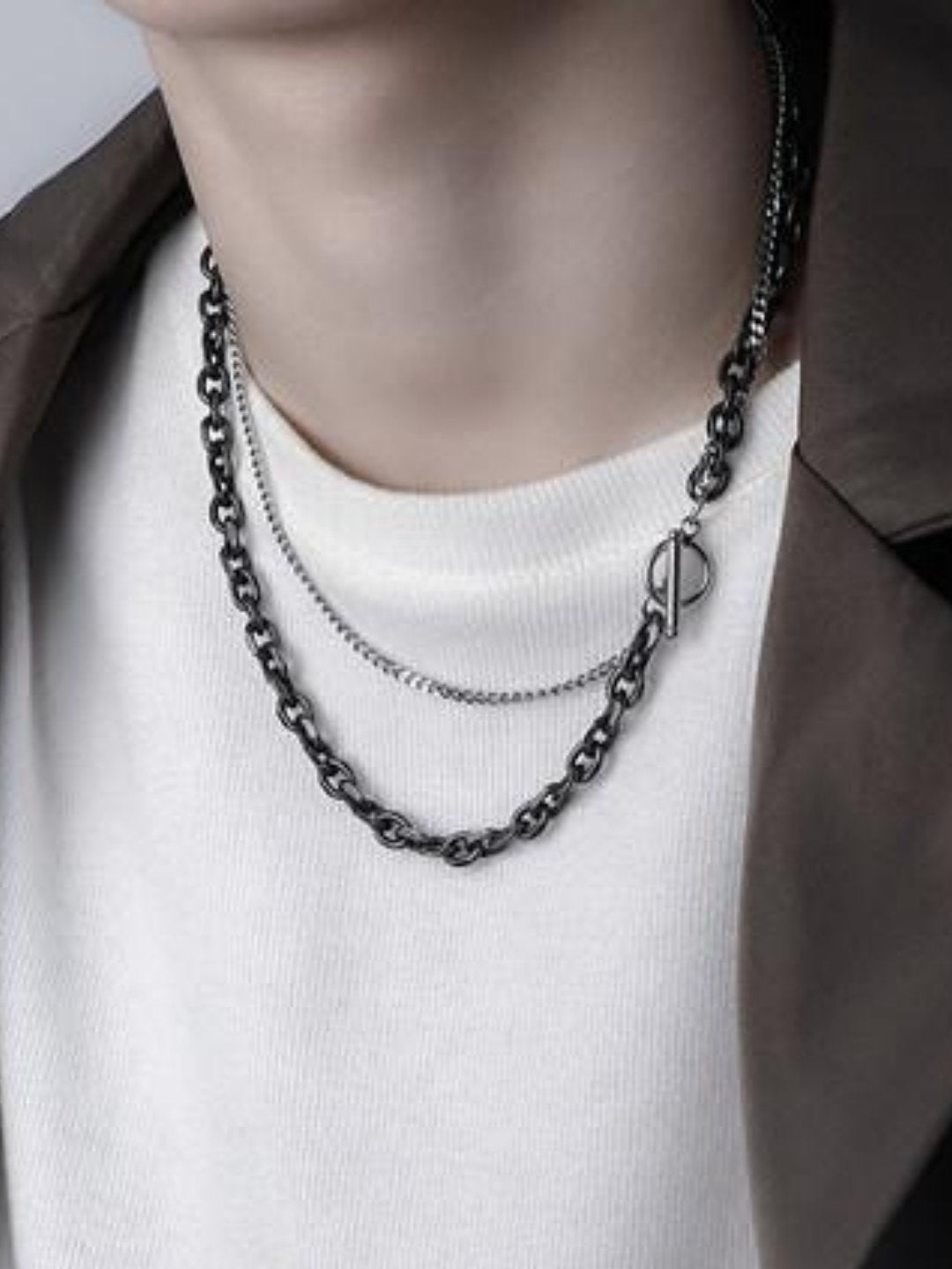 Silver necklace ax24 - AXES