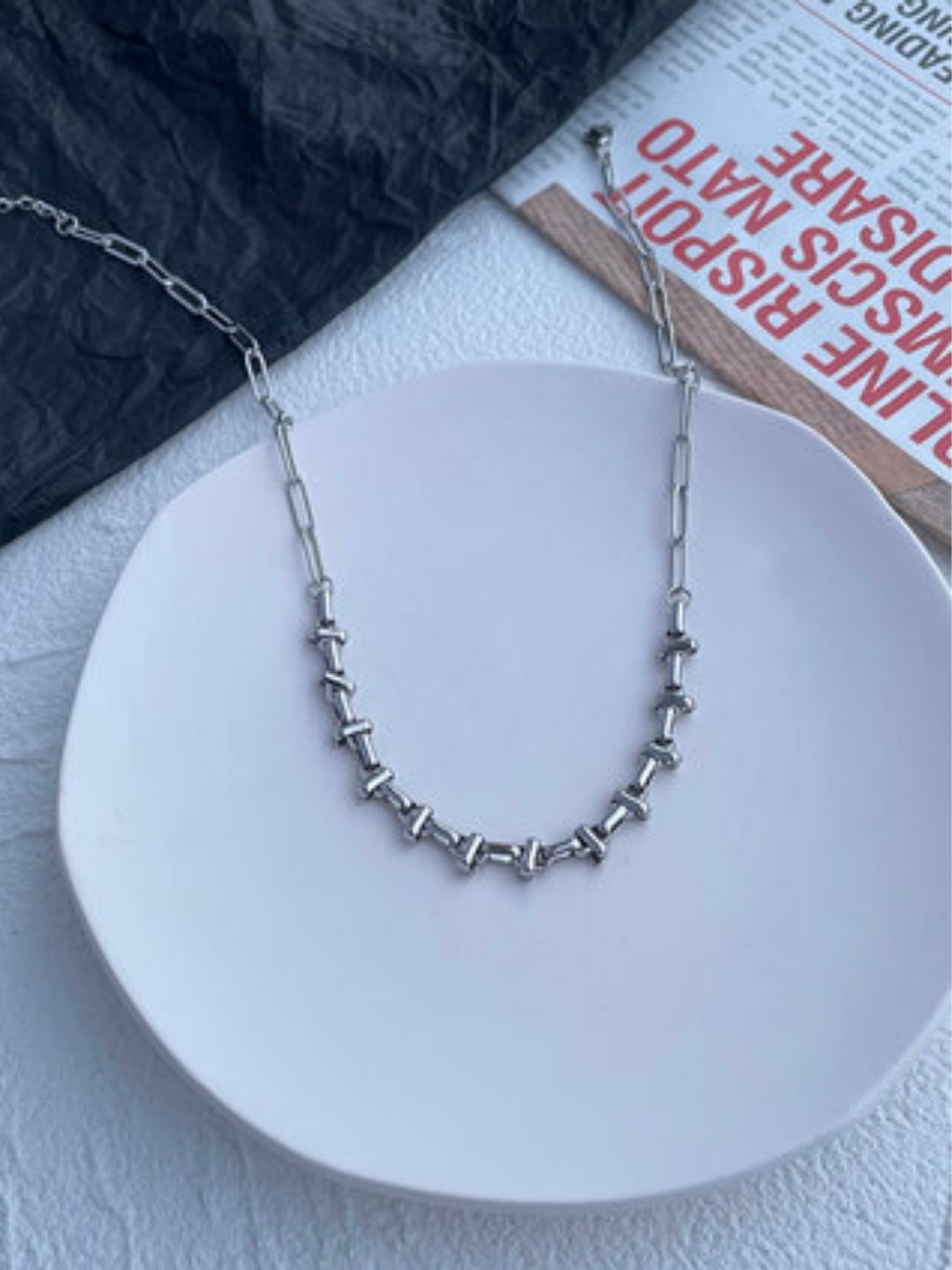 Silver necklace ax60 - AXES