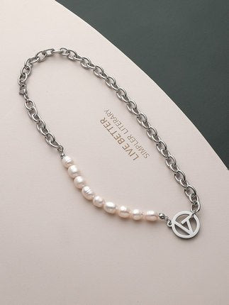 Silver necklace ax65 - AXES