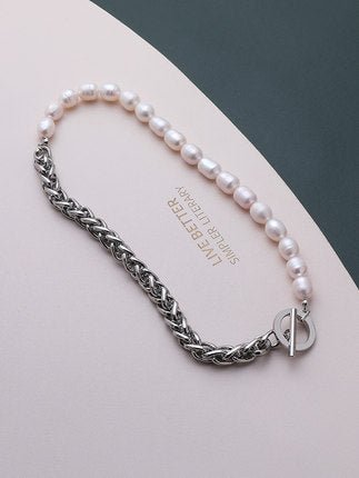 Silver necklace ax66 - AXES