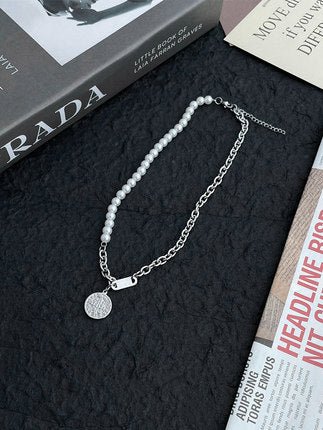 Silver necklace ax68 - AXES